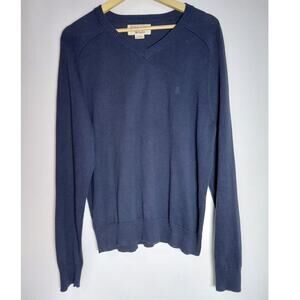 an original Penguin by Munsingwear Cotton Sweater Blue Solid Knit Size L